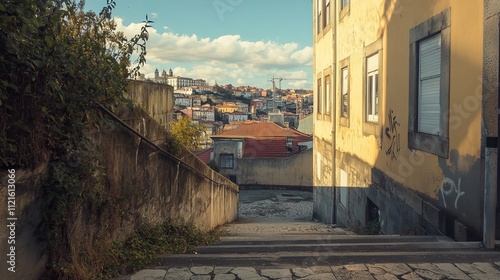 A stunning view of Porto on a sunny summer day, capturing the charm of the city with its picturesque architecture, scenic riverside, and vibrant atmosphere. 