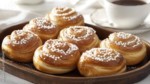 Wallpaper Mural Scrumptious Cinnamon Buns with Pearl Sugar Topping Torontodigital.ca