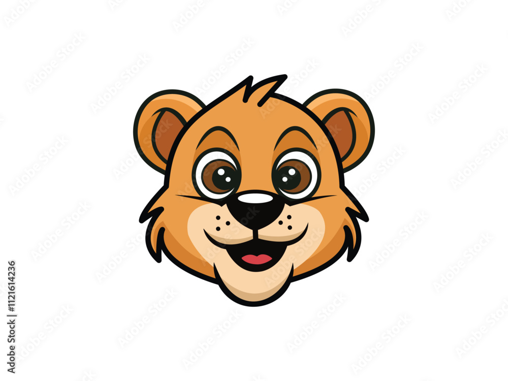 Cartoon Lion Head Mascot Design Cartoon Lion Head Mascot Design