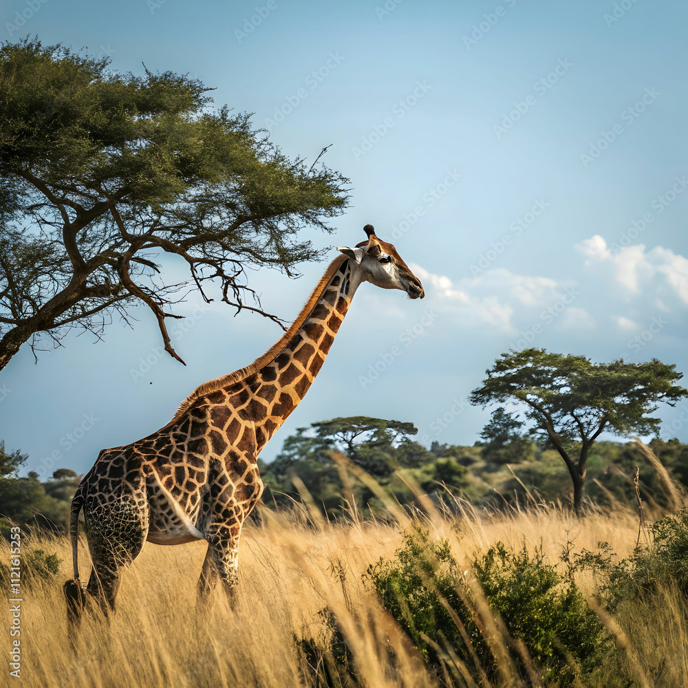 Fototapeta premium giraffe in the wild