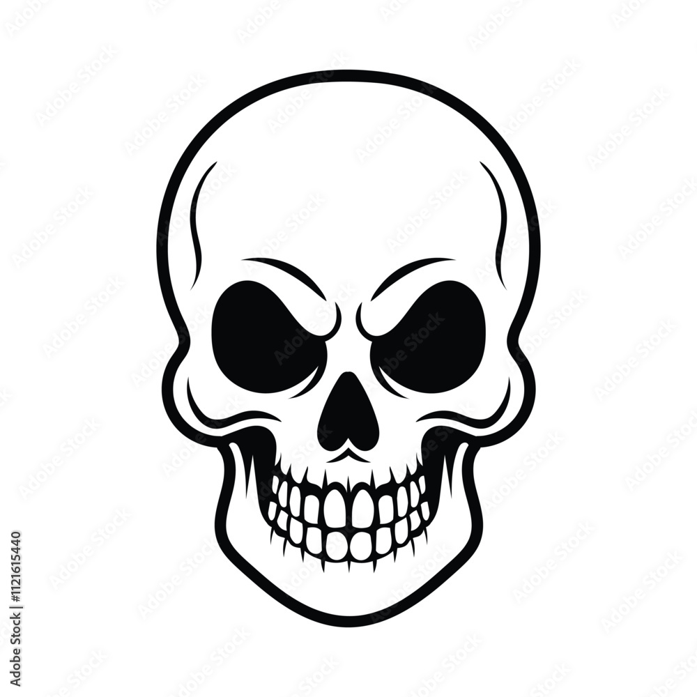 Obraz premium Skull Vector Mascot Design