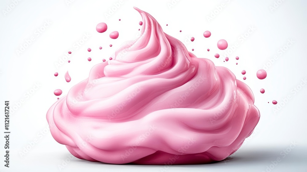 Swirling Pink Cream Dessert Delight Swirling Pink Cream Dessert Delight