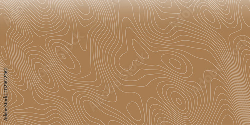 Topographic map like abstract backdrop. Fractal lines, organic pattern print, Seamless earth line, Wavy lines shaped like the contours of the land, geographic grid map, mountain, area. photo