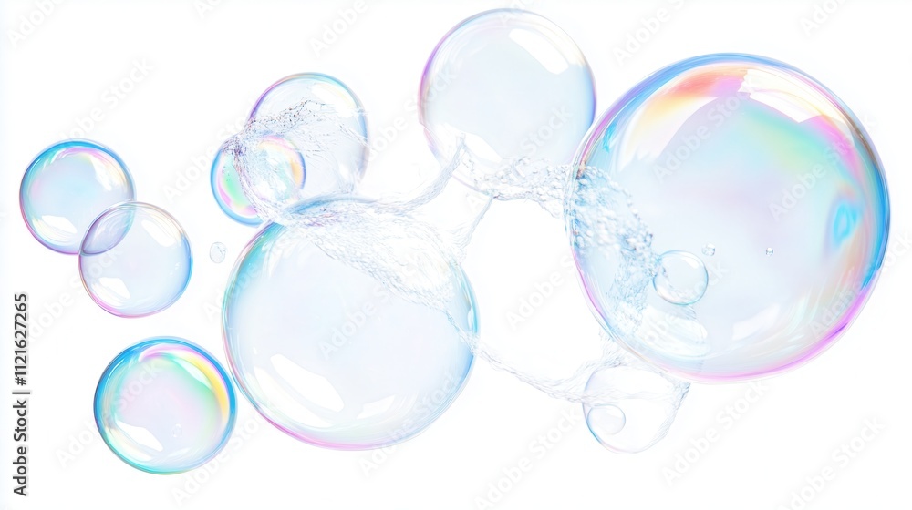 A group of clear liquid drops isolated over a white background A group of clear liquid drops isolated over a white background