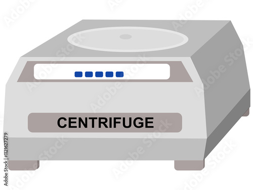 Tableau sur toile A centrifuge is a scientific instrument used for spinning and separating compone