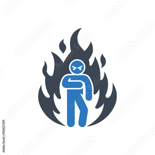Angry Fire Icon