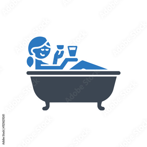 Relaxing Bathtub Icon