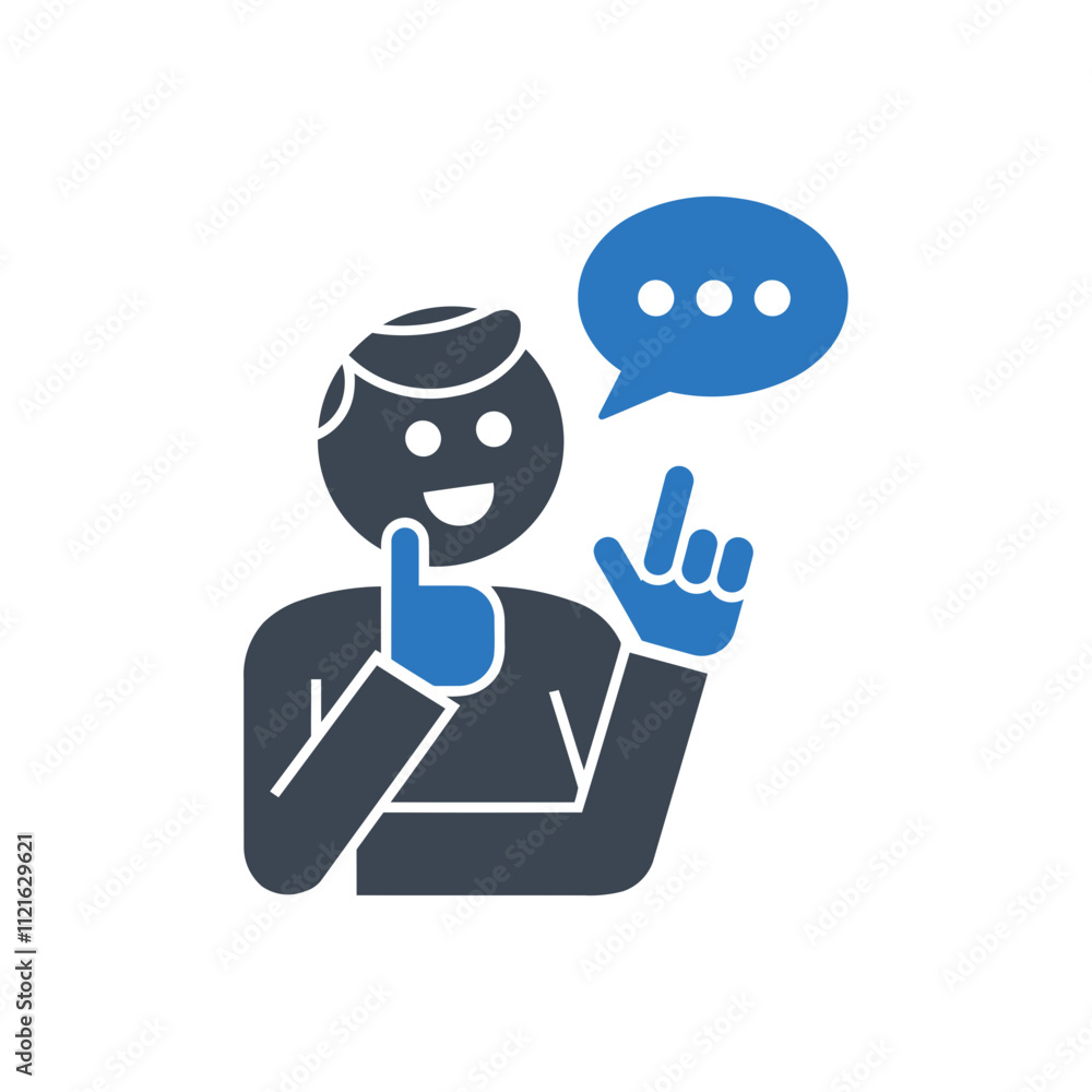 Gesture Communication Icon Gesture Communication Icon