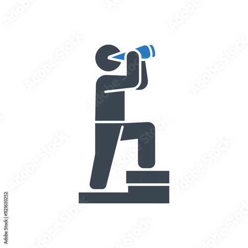 Tableau sur toile Looking Ahead Vision Icon