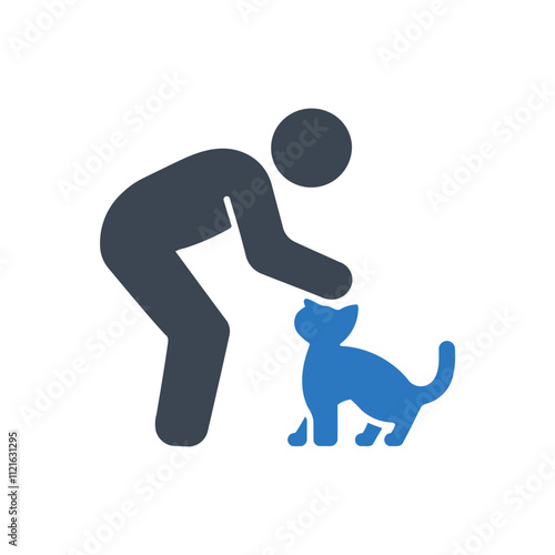 Person Petting Cat Icon