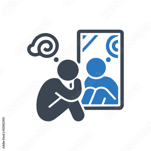 Reflecting personal thoughts icon