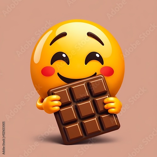 Emoji With a Chocolate - Custom Emoji