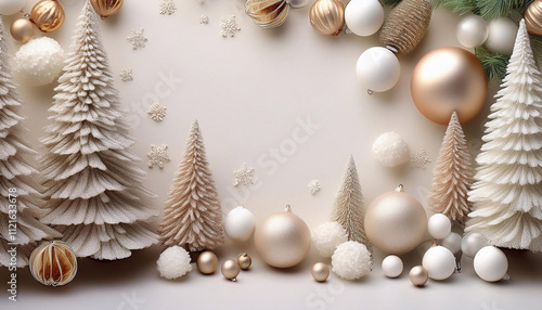 Tło na święta, Merry Christmas, Boże Narodzenie, kartka świąteczna z miejscem na tekst lub życzenia, jasny beżowy kolor