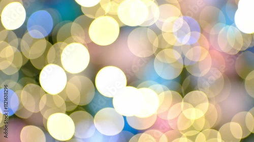 Blinking bokeh, abstract colorful video background