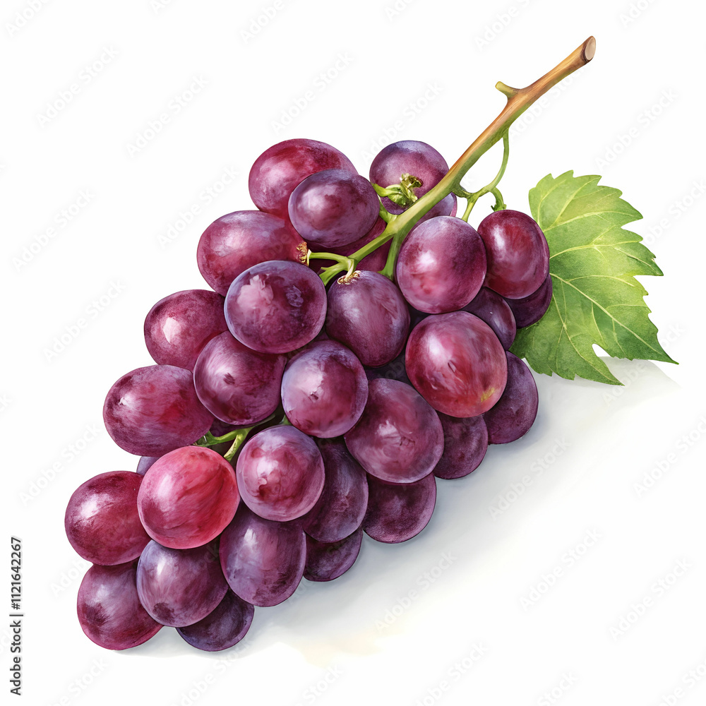 Fototapeta premium grape isolated on white background