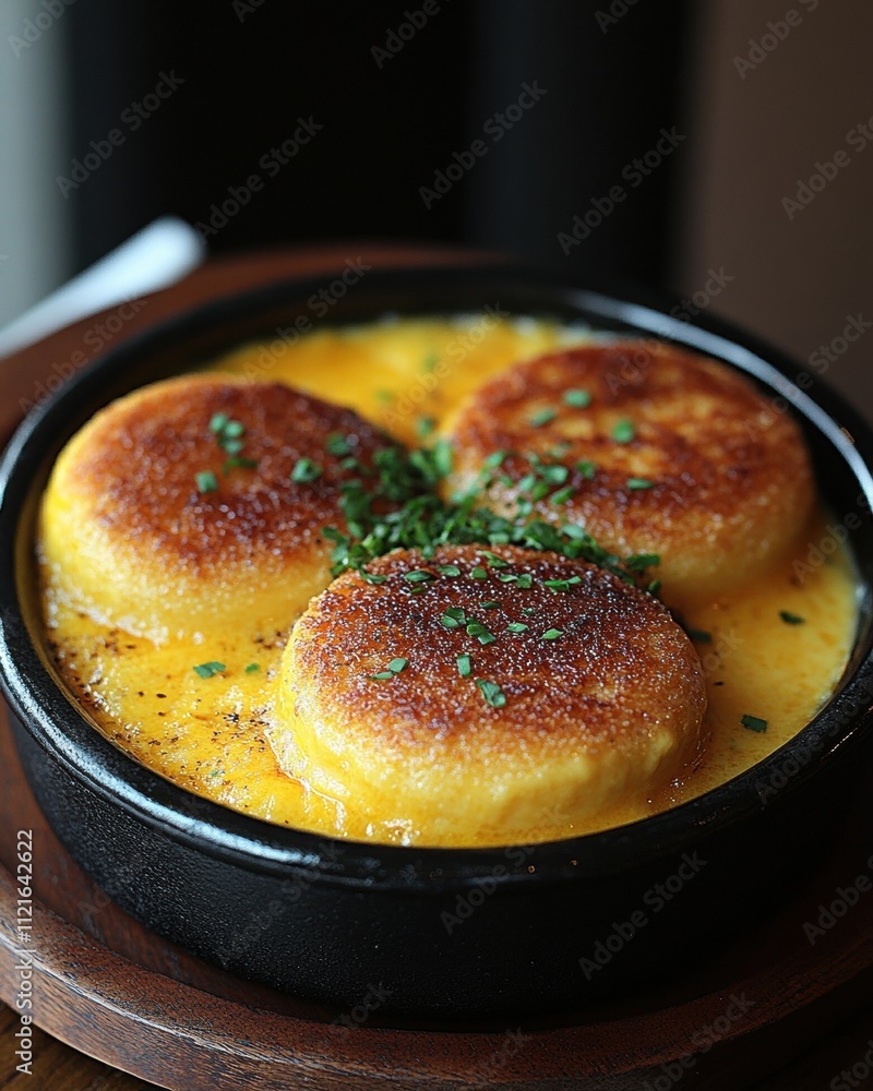 Savoring Sopa ParaguayaA Hearty Cornbread Soup Delight in Paraguay Culinary Experience Indoor Setting Close-Up Thick and Flavorful Savoring Sopa ParaguayaA Hearty Cornbread Soup Delight in Paraguay Culinary Experience Indoor Setting Close-Up Thick and Flavorful