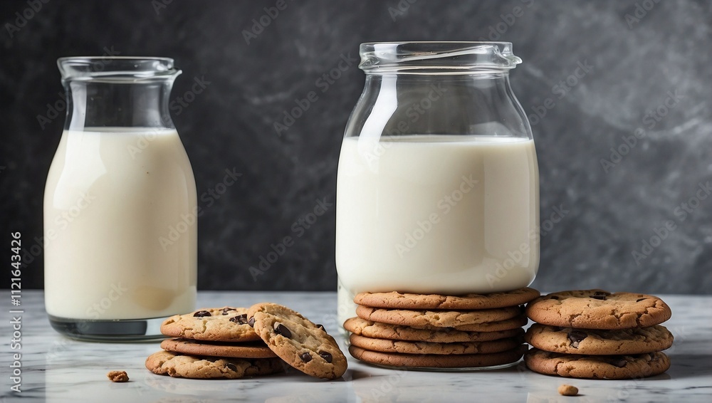 glass of milk and cookies glass of milk and cookies
