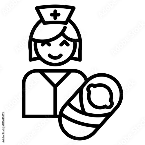 midwifery single icon
