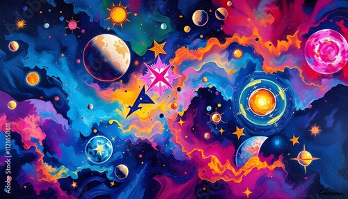 background with space
