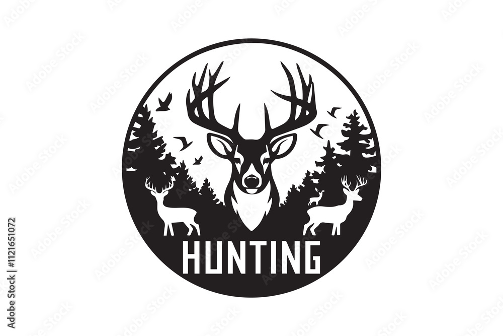 Wilderness Majesty Deer in the Forest VECTOR Wilderness Majesty Deer in the Forest VECTOR