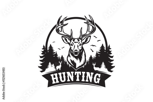 Wilderness Majesty  Deer in the Forest VECTOR