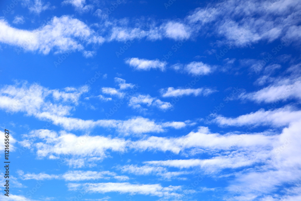 Obraz premium 白い雲が美しい秋の空