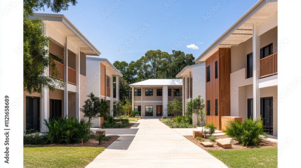 Outdoor Community Project with Modern Architecture Outdoor Community Project with Modern Architecture