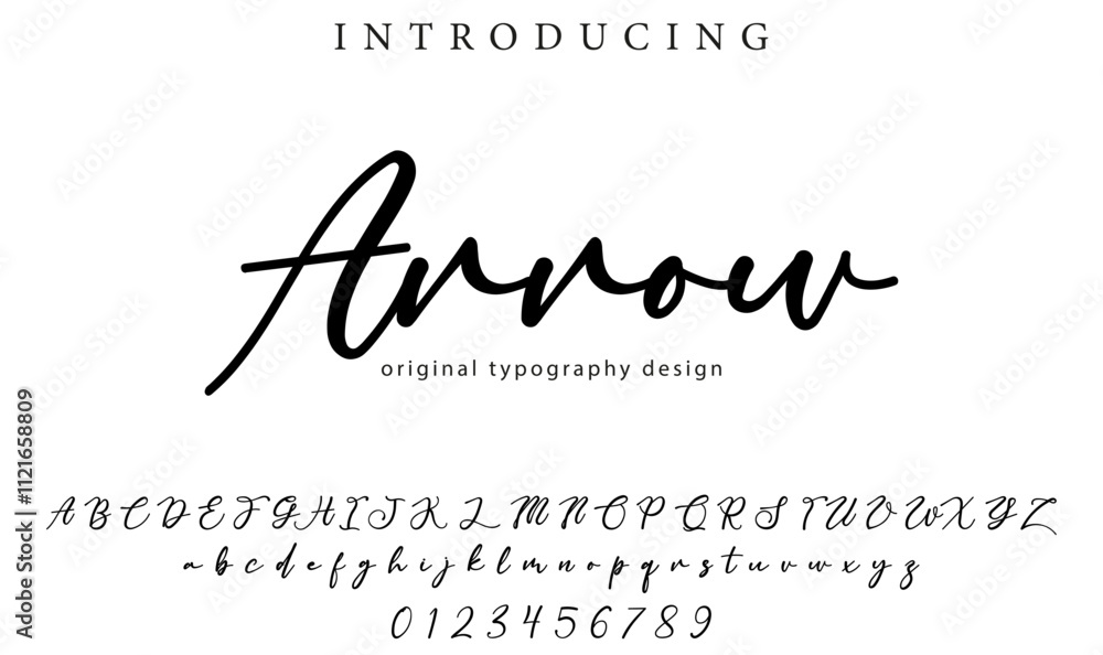 Arrow Font Stylish brush painted an uppercase vector letters, alphabet, typeface Arrow Font Stylish brush painted an uppercase vector letters, alphabet, typeface