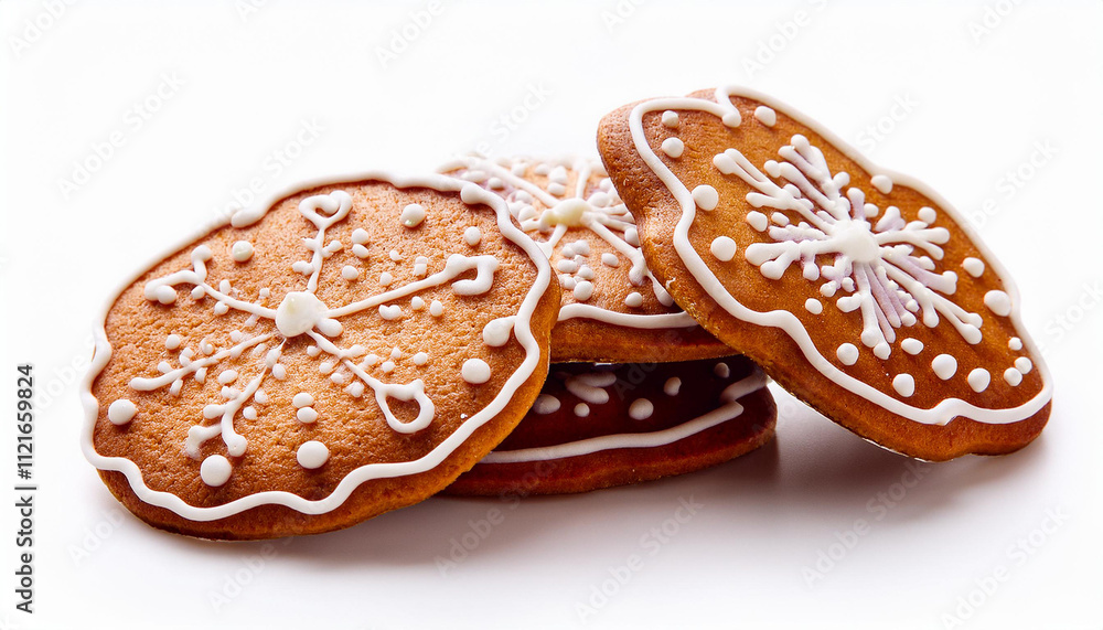 Gingerbread Cookies isolated on white background Gingerbread Cookies isolated on white background