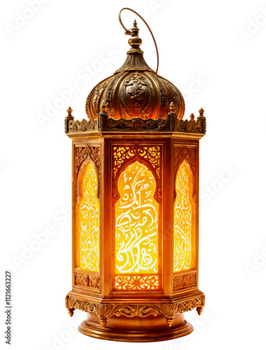 Ramadan Kareem Golden lantern Cutout