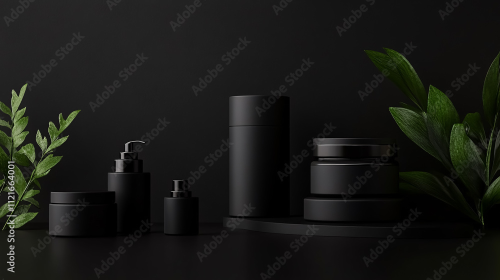 A black product background. A black product background.