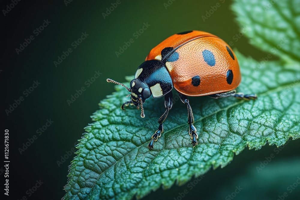 Ladybug on a Green Leaf Ladybug on a Green Leaf