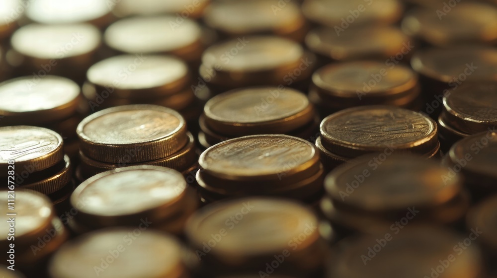 stacks of euro coins stacks of euro coins