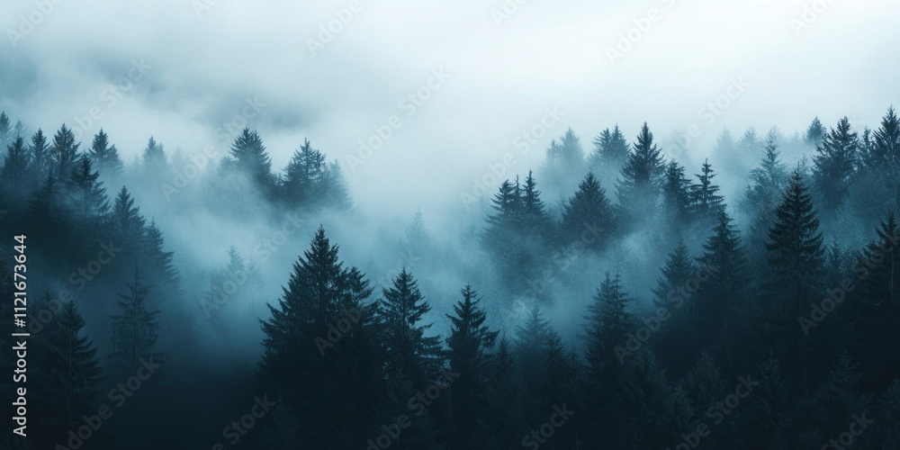 Misty Forest Landscape Misty Forest Landscape