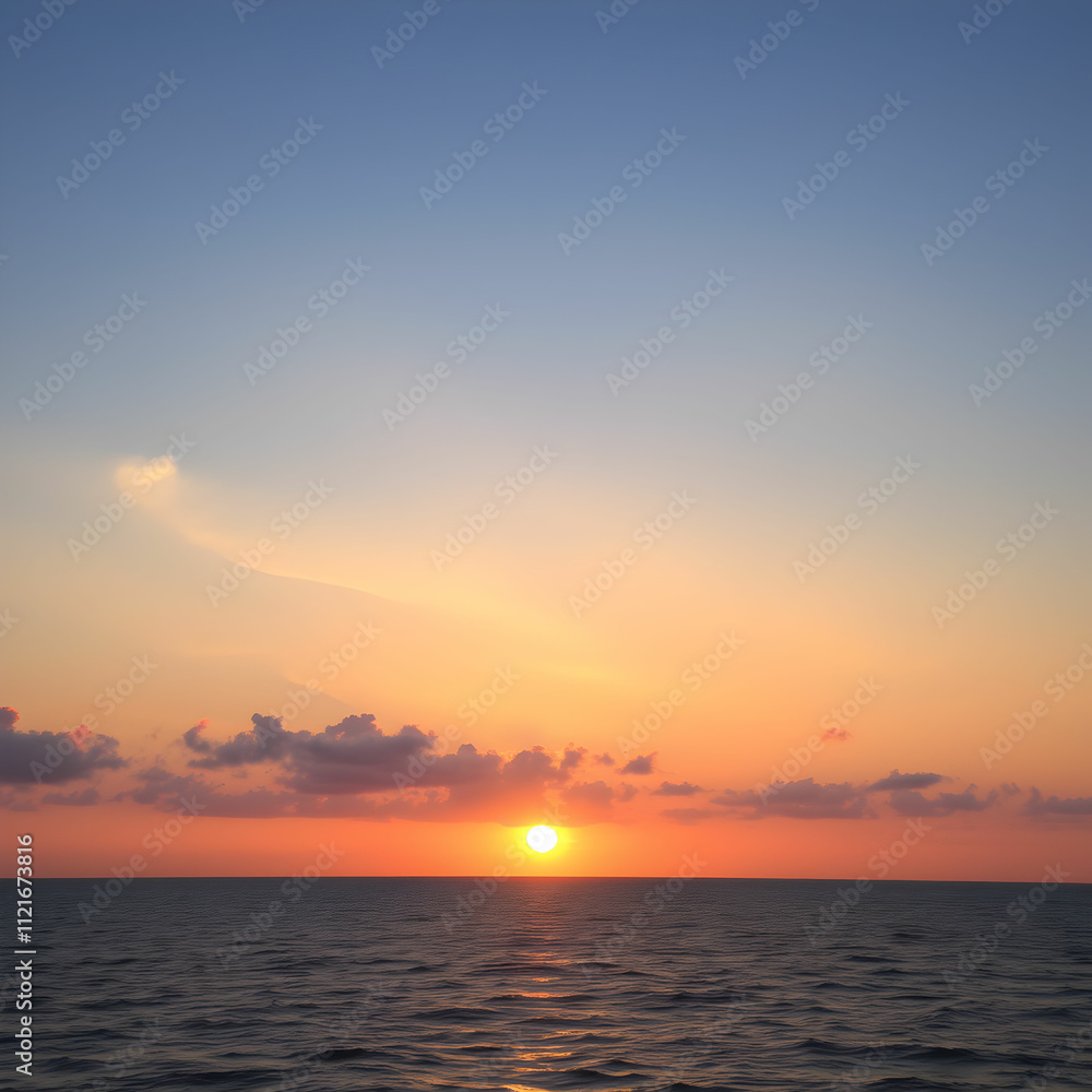 Scenic view of sea against sky during sunset Scenic view of sea against sky during sunset