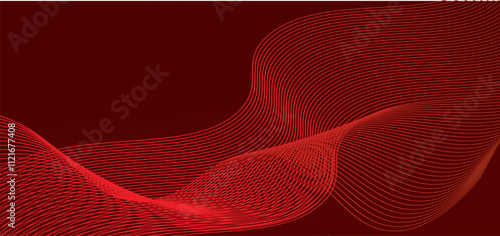 abstract waves, wavy patterns, fluid dynamics, red_gradients, dynamic composition, digital_art,