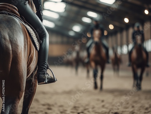 Horseback Riding in the Indoor Arena photo