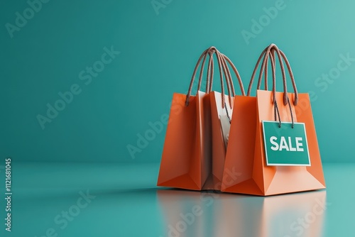 Obraz na płótnie Shopping Bags Sale w salonie