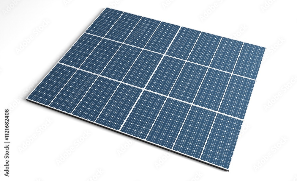 Photovoltaic solar panels isolated from the white background.
Photovoltaic solar panels isolated from the white background.