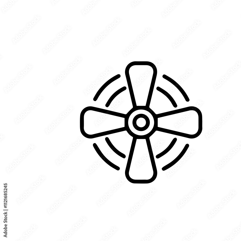 fan isolated on white