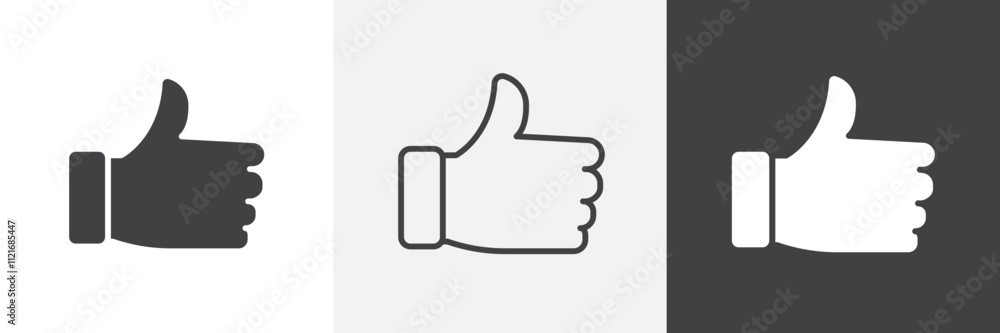 Like icon vector set for ui designs Like icon vector set for ui designs