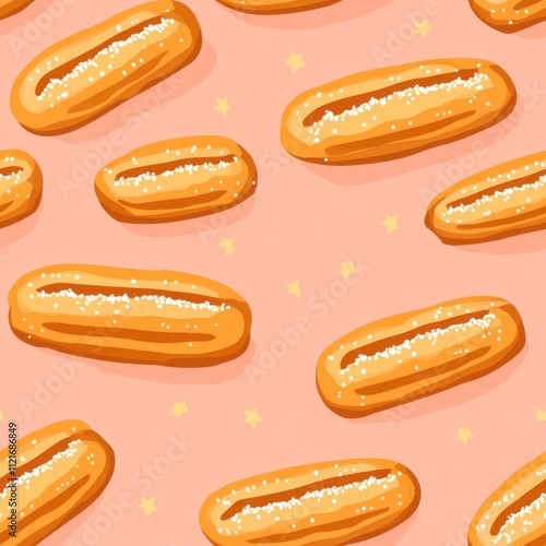 Sweet Treats Repeat: Passionfruit Eclairs Pattern