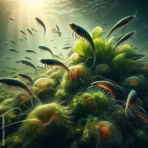 134 Aquatic Life A macrorealism photograph capturing the details photo