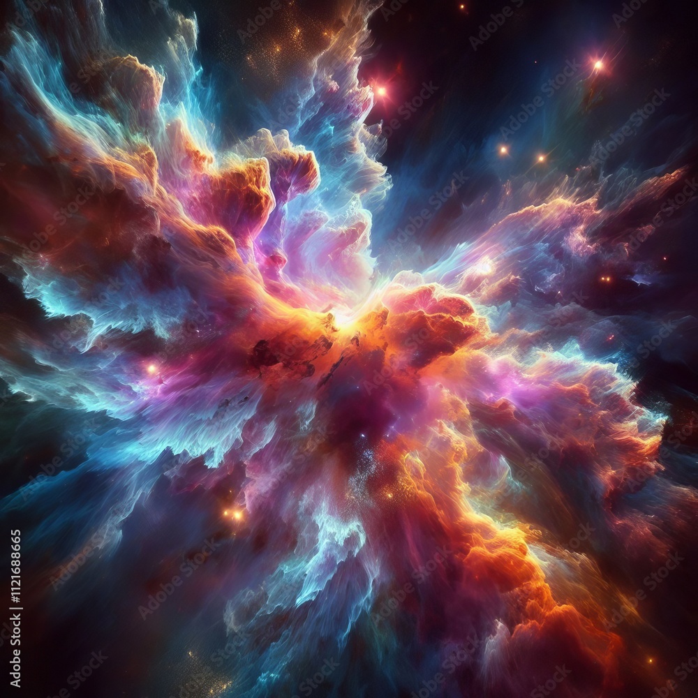 134 Nebula Nexus III Celestial iridescent clouds infused with sh 134 Nebula Nexus III Celestial iridescent clouds infused with sh