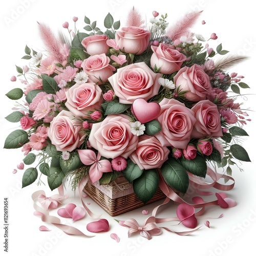 pink roses bouquet