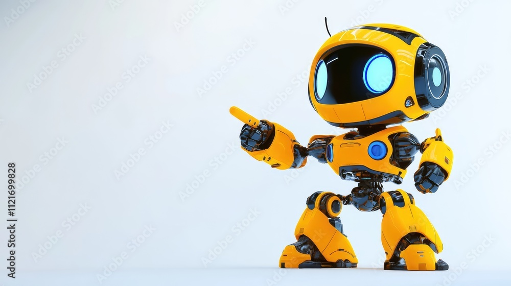 Positive cute robot pointing at a space. Copy space, --ar 16:9 --v 6.1 Job ID: bcea0700-0424-4e3a-9025-77e71a7b8de7 Positive cute robot pointing at a space. Copy space, --ar 16:9 --v 6.1 Job ID: bcea0700-0424-4e3a-9025-77e71a7b8de7