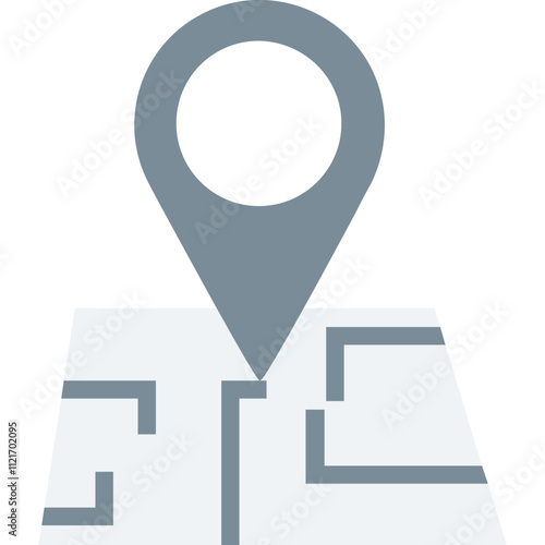 Location Pin vector icon with an isolated background 