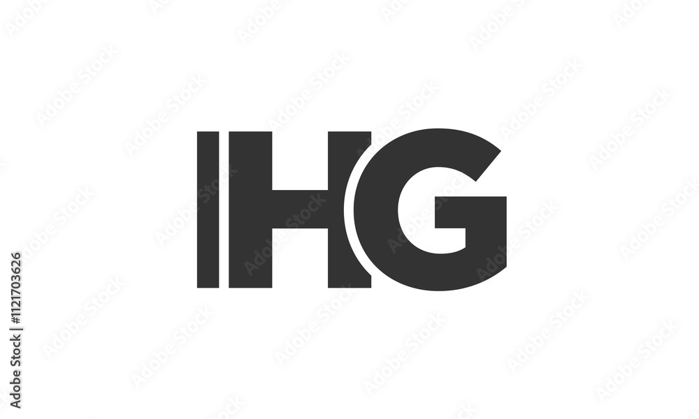 IHG logo design template with strong and modern bold text. Initial based vector logotype featuring simple and minimal typography. Trendy company identity. IHG logo design template with strong and modern bold text. Initial based vector logotype featuring simple and minimal typography. Trendy company identity.