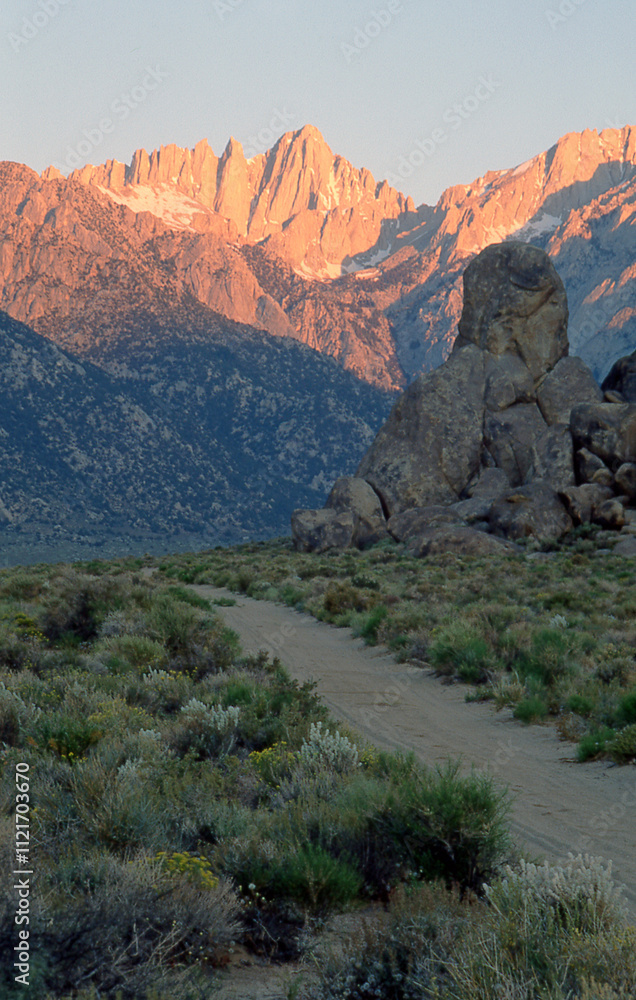 Sunset on Mountain Range Sunset on Mountain Range