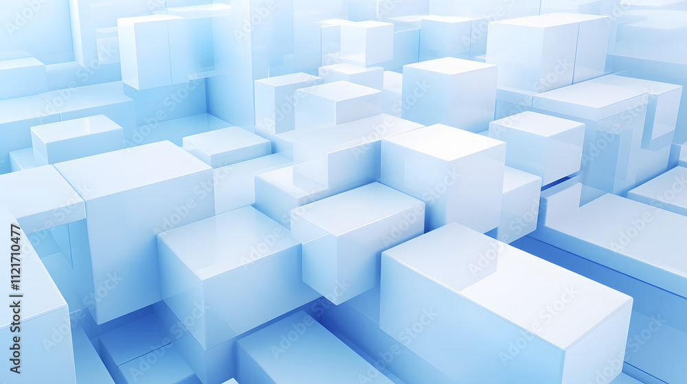3d rendering of white and blue abstract geometric background. Scene for advertising, technology, showcase, banner, game, sport, cosmetic, business, metaverse. Sci-Fi Illustration. Product display
3d rendering of white and blue abstract geometric background. Scene for advertising, technology, showcase, banner, game, sport, cosmetic, business, metaverse. Sci-Fi Illustration. Product display